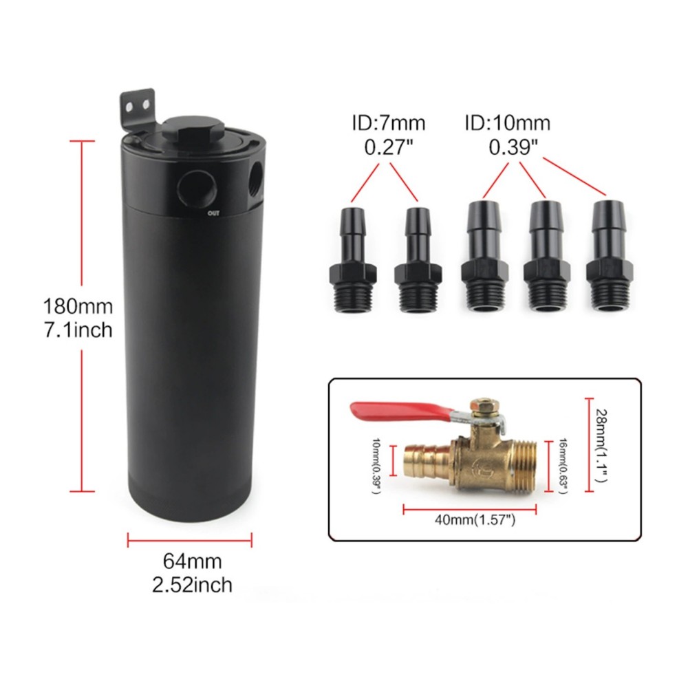 Universal 2-Port Baffled Oil C - Oil Drain Tank review and price