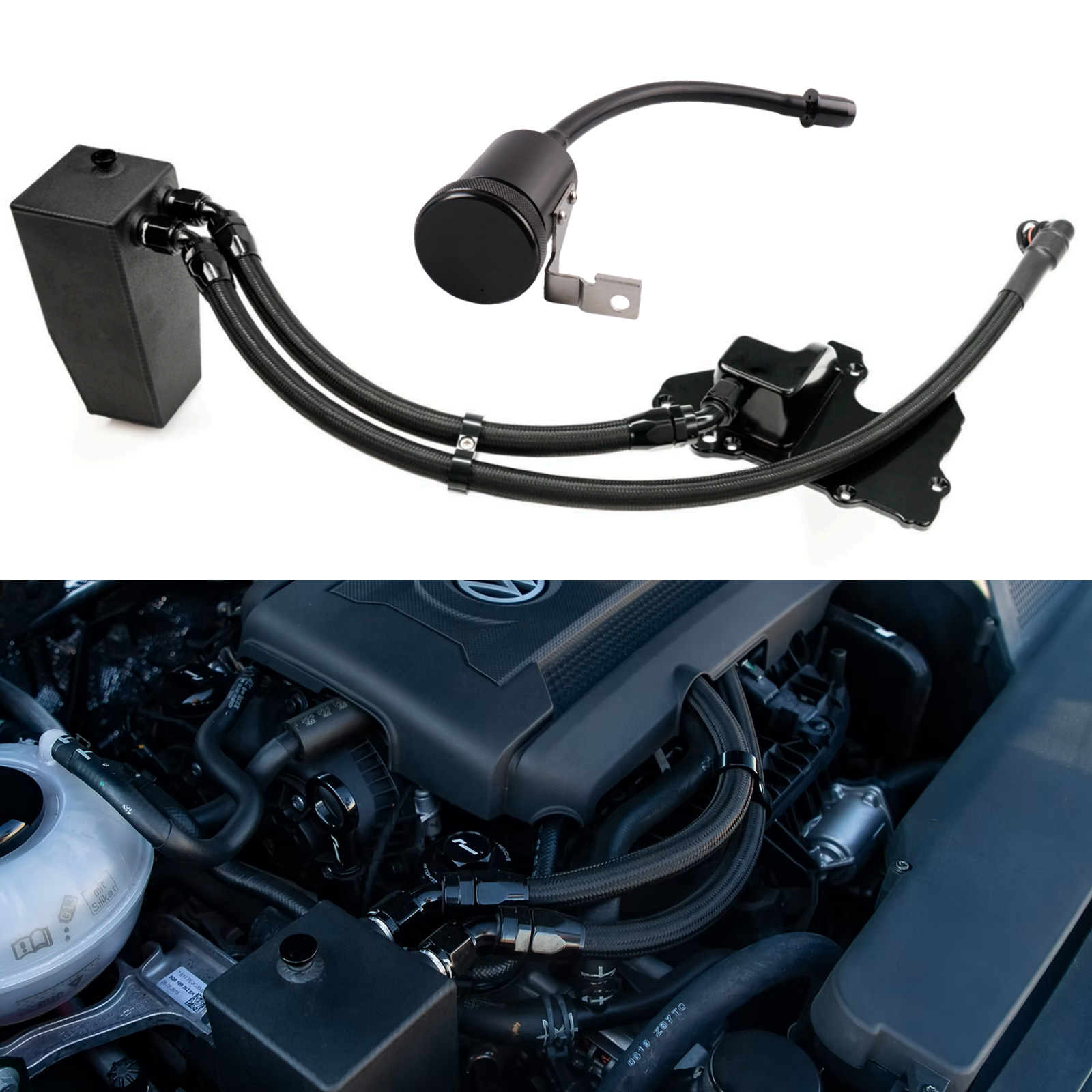 Aluminum Oil Catch Tank Can Ki - Oil Drain Tank review and price