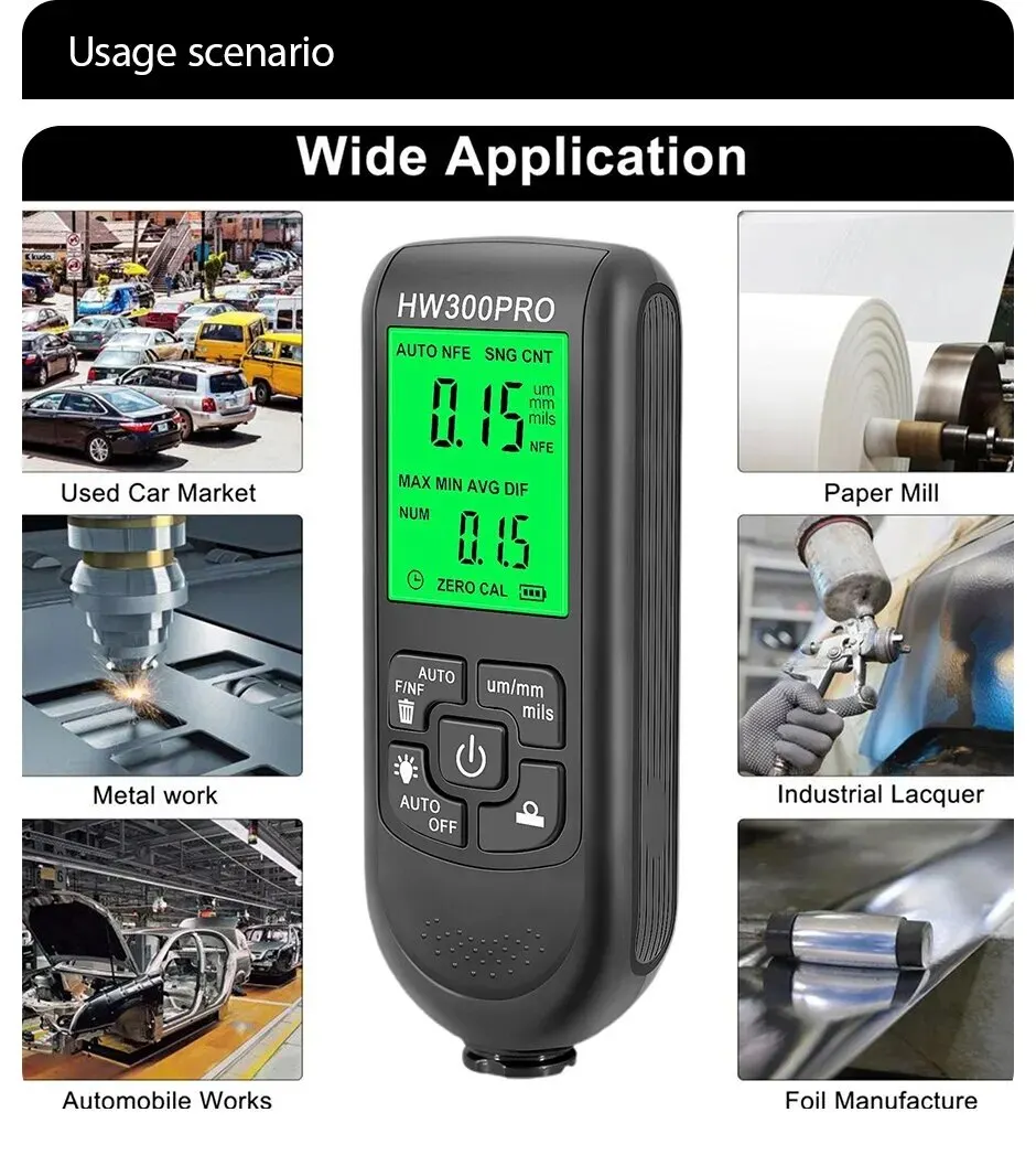 HW-300PRO Automatic Coating Th - Paint Thickness Gauge review and price