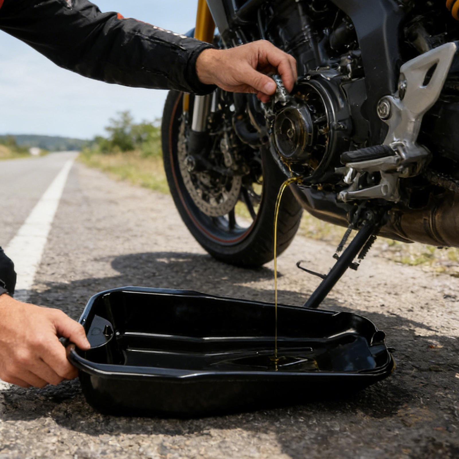 car waste oil pan Motorcycle a - Oil Drain Tank review and price