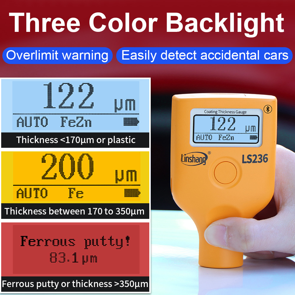 On Sale LS236 Portable Car Pai - Paint Thickness Gauge review and price